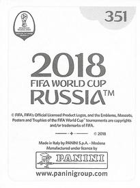 2018 Panini FIFA World Cup: Russia 2018 Stickers (Black/Gray Backs, Made in Italy) #351 Kelechi Iheanacho Back