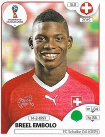 2018 Panini FIFA World Cup: Russia 2018 Stickers (Black/Gray Backs, Made in Italy) #388 Breel Embolo Front
