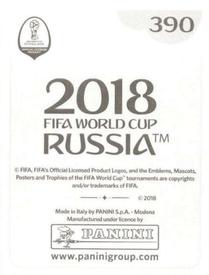 2018 Panini FIFA World Cup: Russia 2018 Stickers (Black/Gray Backs, Made in Italy) #390 Admir Mehmedi Back