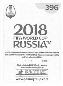 2018 Panini FIFA World Cup: Russia 2018 Stickers (Black/Gray Backs, Made in Italy) #396 Cristian Gamboa Back