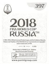 2018 Panini FIFA World Cup: Russia 2018 Stickers (Black/Gray Backs, Made in Italy) #397 Bryan Oviedo Back
