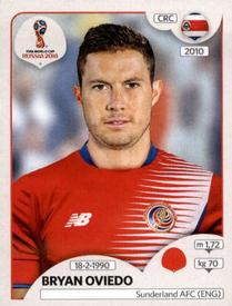 2018 Panini FIFA World Cup: Russia 2018 Stickers (Black/Gray Backs, Made in Italy) #397 Bryan Oviedo Front