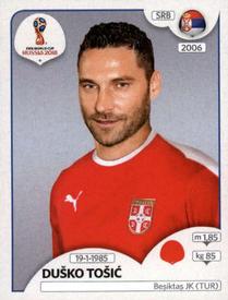 2018 Panini FIFA World Cup: Russia 2018 Stickers (Black/Gray Backs, Made in Italy) #419 Dusko Tosic Front
