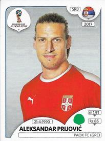 2018 Panini FIFA World Cup: Russia 2018 Stickers (Black/Gray Backs, Made in Italy) #431 Aleksandar Prijovic Front