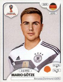 2018 Panini FIFA World Cup: Russia 2018 Stickers (Black/Gray Backs, Made in Italy) #449 Mario Gotze Front