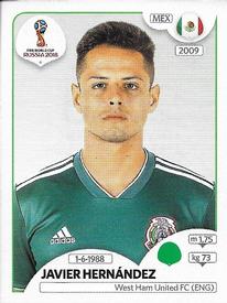 2018 Panini FIFA World Cup: Russia 2018 Stickers (Black/Gray Backs, Made in Italy) #470 Javier Hernandez Front
