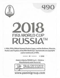 2018 Panini FIFA World Cup: Russia 2018 Stickers (Black/Gray Backs, Made in Italy) #490 John Guidetti Back
