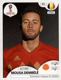 2018 Panini FIFA World Cup: Russia 2018 Stickers (Black/Gray Backs, Made in Italy) #525 Mousa Dembele Front