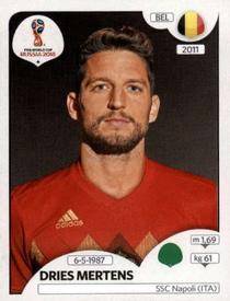 2018 Panini FIFA World Cup: Russia 2018 Stickers (Black/Gray Backs, Made in Italy) #529 Dries Mertens Front