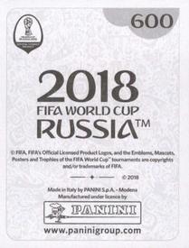 2018 Panini FIFA World Cup: Russia 2018 Stickers (Black/Gray Backs, Made in Italy) #600 Bartosz Bereszynski Back