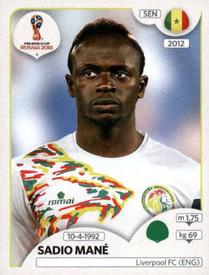 2018 Panini FIFA World Cup: Russia 2018 Stickers (Black/Gray Backs, Made in Italy) #625 Sadio Mane Front