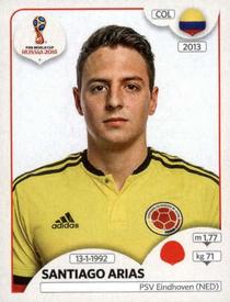 2018 Panini FIFA World Cup: Russia 2018 Stickers (Black/Gray Backs, Made in Italy) #636 Santiago Arias Front