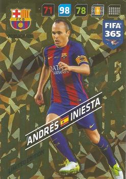 2017-18 Panini Adrenalyn XL FIFA 365 - Limited Edition #NNO Andrés Iniesta Front