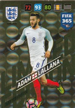 2017-18 Panini Adrenalyn XL FIFA 365 - Limited Edition #NNO Adam Lallana Front