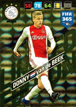 2017-18 Panini Adrenalyn XL FIFA 365 - Limited Edition #NNO Donny van de Beek Front