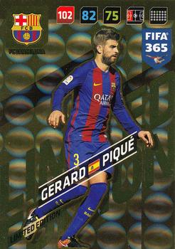 2017-18 Panini Adrenalyn XL FIFA 365 - Limited Edition #NNO Gerard Pique Front