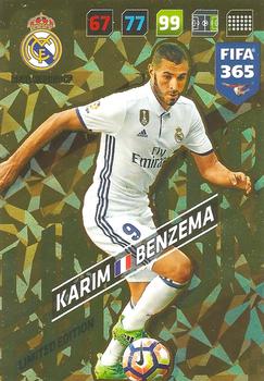 2017-18 Panini Adrenalyn XL FIFA 365 - Limited Edition #NNO Karim Benzema Front