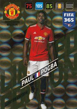 2017-18 Panini Adrenalyn XL FIFA 365 - Limited Edition #NNO Paul Pogba Front