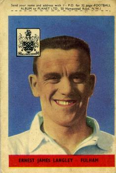 1958-59 A&BC Chewing Gum #62 Ernest Langley Front