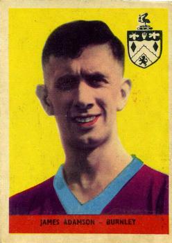 1958-59 A&BC Chewing Gum #82 James Adamson Front