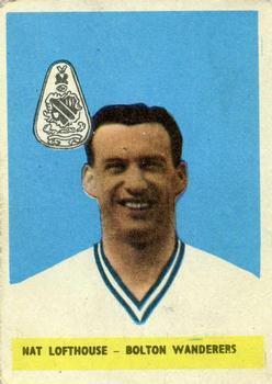 1958-59 A&BC Chewing Gum #46 Nat Lofthouse Front