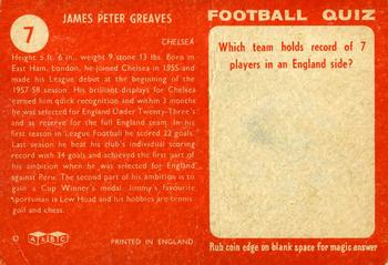 1959-60 A&BC Chewing Gum #7 Jimmy Greaves Back