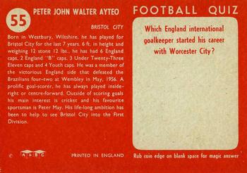 1959-60 A&BC Chewing Gum #55 John Atyeo Back