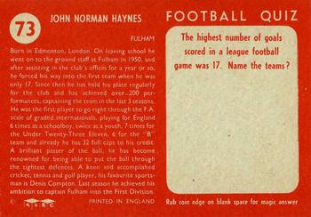 1959-60 A&BC Chewing Gum #73 Johnny Haynes Back