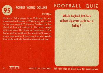 1959-60 A&BC Chewing Gum #95 Bobby Collins Back