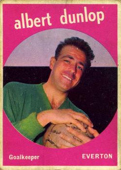 1960-61 A&BC Chewing Gum #14 Albert Dunlop Front