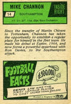 1969-70 A&BC Chewing Gum #14 Mike Channon Back