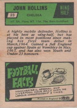 1969-70 A&BC Chewing Gum #23 John Hollins Back