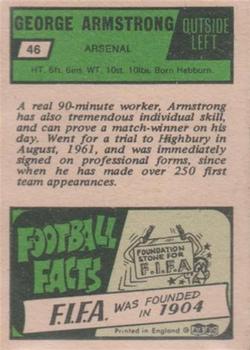 1969-70 A&BC Chewing Gum #46 George Armstrong Back