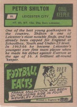 1969-70 A&BC Chewing Gum #85 Peter Shilton Back
