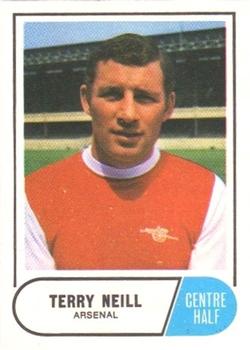 1969-70 A&BC Chewing Gum #137 Terry Neill Front