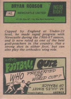 1969-70 A&BC Chewing Gum #142 Bryan Robson Back