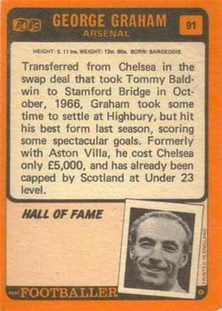 1970-71 A&BC Chewing Gum #91 George Graham Back