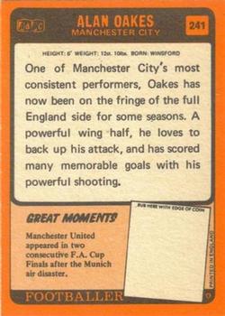1970-71 A&BC Chewing Gum #241 Alan Oakes Back