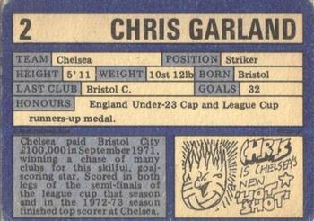 1973-74 A&BC Chewing Gum #2 Chris Garland Back
