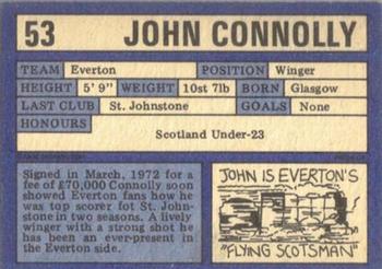 1973-74 A&BC Chewing Gum #53 John Connolly Back
