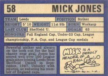 1973-74 A&BC Chewing Gum #58 Mick Jones Back