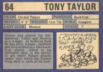 1973-74 A&BC Chewing Gum #64 Tony Taylor Back