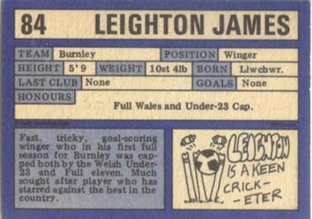 1973-74 A&BC Chewing Gum #84 Leighton James Back