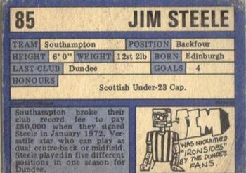 1973-74 A&BC Gum #85 Jim Steele Back