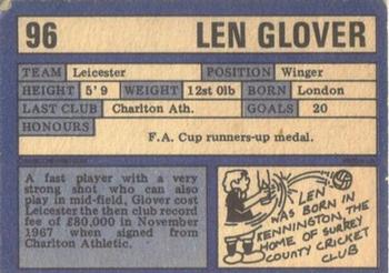 1973-74 A&BC Chewing Gum #96 Len Glover Back