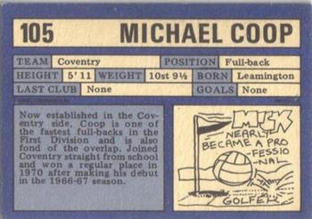 1973-74 A&BC Chewing Gum #105 Michael Coop Back