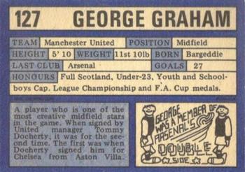 1973-74 A&BC Chewing Gum #127 George Graham Back