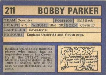 1973-74 A&BC Chewing Gum #211 Bobby Parker Back