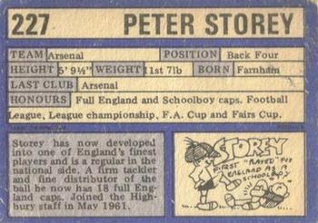 1973-74 A&BC Chewing Gum #227 Peter Storey Back