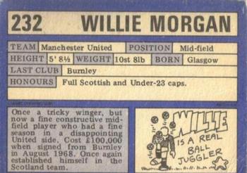 1973-74 A&BC Chewing Gum #232 Willie Morgan Back